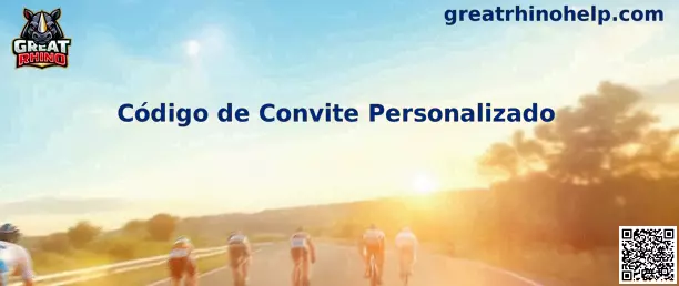 Código de Convite Personalizado Great Rhino