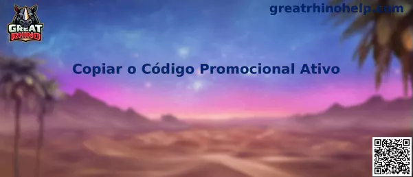 Copiar o Código Promocional Ativo