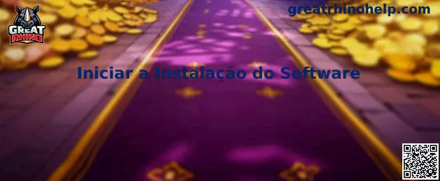 Iniciar a Instalação do Software Great Rhino