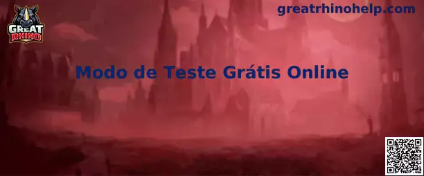 Modo de Teste Grátis Online Great Rhino
