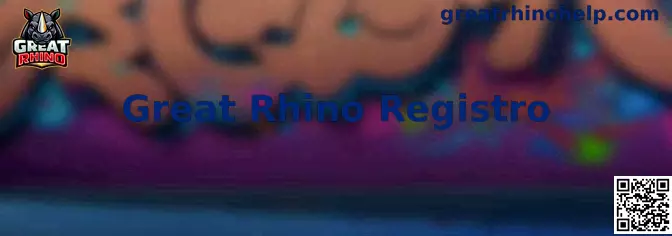 Guía visual de registro de Great Rhino